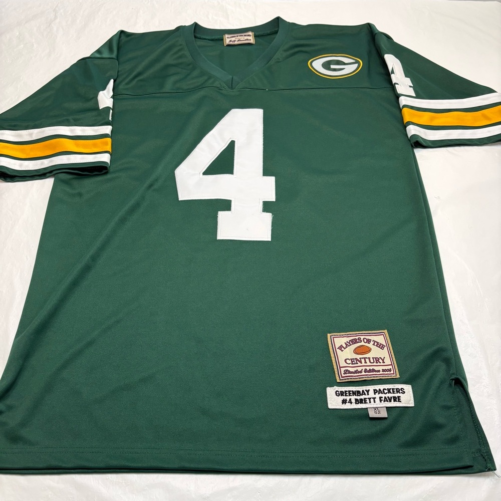 BRETT FAVRE PLAYERS OF THE CENTURY GREEN BAY PACKERS NFL JERSEY - MENS - XL - 52